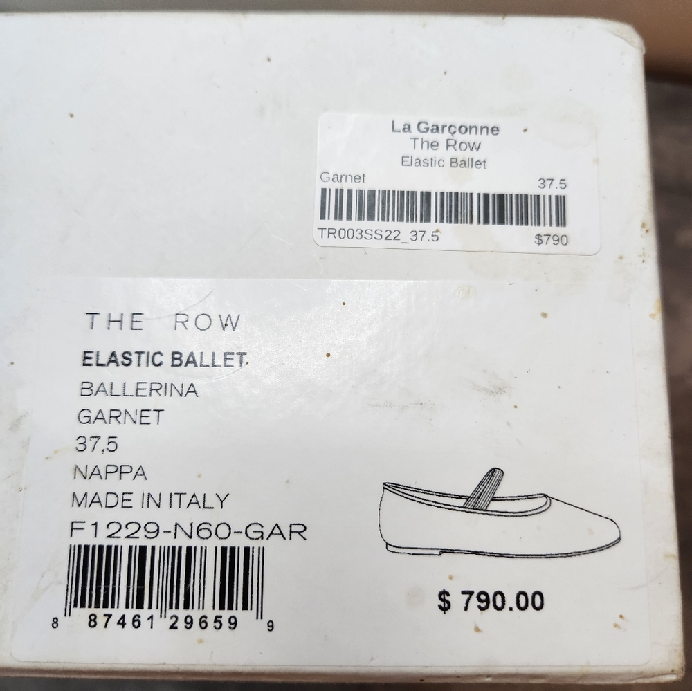 The road elastic ballerina made in Italy fine leather ballet slippers size 37.5